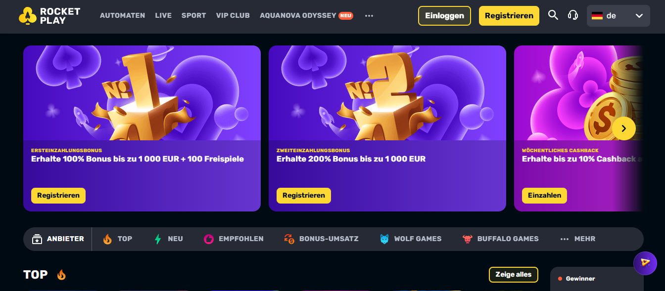 RocketPlay Casino – Online Casinos Österreich